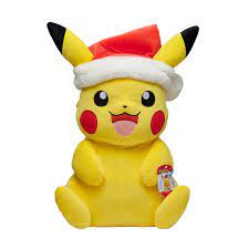 Pokemon Pikachu With Santa Hat Plush 24 In Only At Gamestop Gamestop In 2021 Pikachu Pokemon Pikachu Pikachu Plush