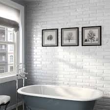 Glass is perfect for accent walls, kitchen and bathroom backsplashes. Somertile 3x12 Inch Carra Carrara Glossy Metro Ceramic Wall Tile On Sale Overstock 17037759