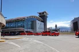 You can either rent the car once you get off the plane or in advance through the companies websites. Juan Santamaria Airport