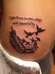 Get all the new funny stuff emailed each day 27 Best Tattoo Quotes About Wings Enkiquotes Music Quote Tattoos Tattoo Quotes Song Tattoos
