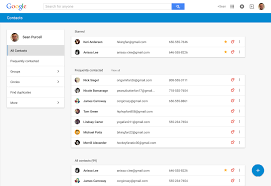 Google Contacts A Revamped Cross Platform Contact Management Application From Google Material Design Web Material Design Web Application Design