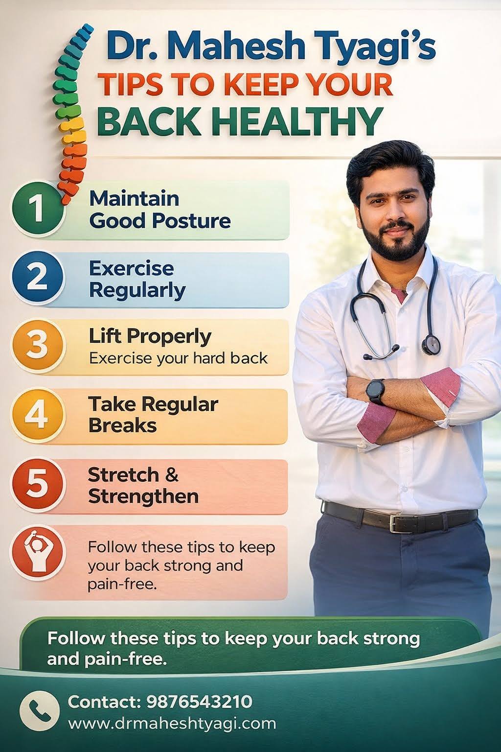 Back Pain Relief Tips | Dr Mahesh Tyagi Physiotherapy product image