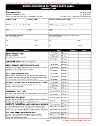 Manufacturers will have until july 26, 2018 to comply with the final requirements, and manufacturers with less than $10 million in annual food sales will have an additional year to make the. Nutrition Facts Template Excel Download Fill Online Printable Fillable Blank Pdffiller