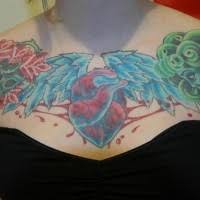 Rose outline tattoos are usually suited to different areas of the chest and different personality types. Fantastic Bird Chest Tattoo Tattooimages Biz