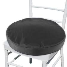 Each pad has ties at the top two corners to keep it securely in place. Welcomefee Waterproof Chair Seat Cushions Pad With Ties 36cm Water Resistant Round Bistro Chair Seat Pads Removable Cover For Indoor Outdoor Kitchen Dining Room Patio Garden Black Buy Online In Fiji At