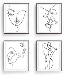 Use this guide for help choosing art for your home. Minimalist Wall Art Aesthetic Room Decor Black And White Abstract Wall Art Bedroom Wall Decor Living Room Modern Wall Art Girls Bedroom Boho Wall Decor Set Of 4 10 5x14in Unframed Home