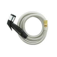 black kitchen sink side spray and hose