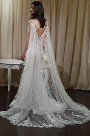 3 Brand New Wedding Dress Trends Hot Off The Bridal Market Runways Cape Wedding Dress Bridal Dresses Diy Wedding Dress