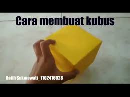 Cara Membuat Kubus Dari Kertas Asturo Youtube