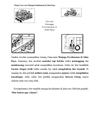 Seperti biasa aku ke sekolah menunggang basikal. Ulasan Cara Cara Menjaga Keselamatan Doc