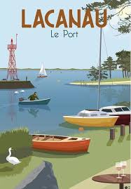 Le Port Lacanau Travel Posters Travel
