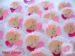 Kece Ile Yapilmis Pek Seker Bebek Sekeri Modelleri Kece Satin Almak Icinse Www 10marifet Com Bebek Partisi Kapkekleri Bebek Hatira Parti Ekstralari