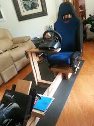 Homemade Driving Simulator By Thomas Thomas Racing Chair Racing Seats Computer Projects