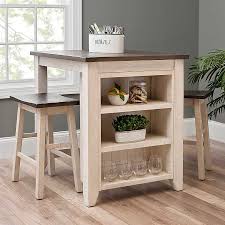 white 3 pc. franklin kitchen island and