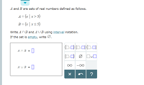 There's really no standard symbol to represent the. Answered A And B Are Sets Of Real Numbers Bartleby