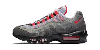 Nike Air Max 95 Og Grey Solar Red Release Date Nike Air Max Mens Nike Air Nike