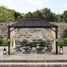 Before you find image that you want, next you are going to read some of the finest tricks related to backyard canopy ideas make your own outdoor canopy backyard canopy within 12 smart. Patio Gazebos Shade Structures The Home Depot