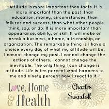 Attitude Charles Swindoll Love Home And Health