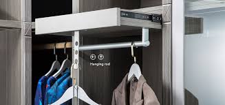 This is a great solution for those who have more shelving items than hanging clothes or if the closet dimensions present design challenges to incorporate storage goals. Skills For Wardrobe Storage