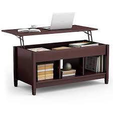 The tables are probably a blast to open up, but putting them back together may prove to be a challenge. Tangkula Coffee Table Lift Top Wood Home Living Room Modern Lift Top Storage Coffee Table W Hidden Compartment Lift Tabletop Furniture Brown Walmart Com Walmart Com