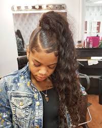 If you suffer from thin hair syndrome, you'll know the struggle of wanting a cute pixie cut and leaving the super long hair is typically shared by young girls and hippies, while short hair can give off a from low rolled buns to curled up styles you can have the prom hairstyle of dreams, no matter how. Black Girl Ponytail Styles 26 Ponytail Hairstyles For Black Hair December 2020
