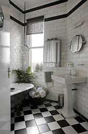 Pepper in warm wood accents, woven baskets, and an imported runner, and the final result is less expected (and much cozier). Black And White Subway Tile Bathroom Ideas Trendecors