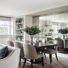 A large mirror in a small room creates the illusion of depth, so don't be scared to go big. á‰ Wall Mirror For Dining Room Decor Fresh Design