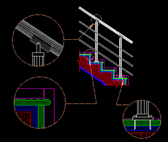 Staircase outdoor concrete staircase stair handrail staircase design concrete steps staircase ideas railings stair design precast concrete. Stairs Detail Risers And Handrails In Autocad Cad 47 18 Kb Bibliocad