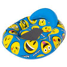 Airhead Emoji Gang Yellow and Green Pool Float AHEG-01 - The Home Depot