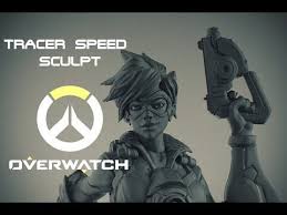 Overwatch Tracer 3d Print Model Time Laps Sculpt Overwatch Tracer Overwatch Print Models