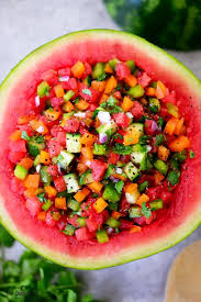 How to make fish tacos. Watermelon Salsa Recipe The Gunny Sack