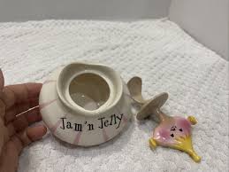 1958 Holt Howard Pixieware Jam n Jelly Condiment Jar wSpoon Vintage Fun  Pixie | eBay
