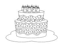 Ausmalbilder Zum Geburtstag Geburtstagstorte Kerzen