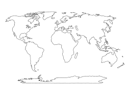 Empty World Map Printable Printable Blank World Map Template – Tim's Printables