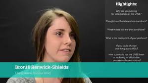 Kayleigh Erickson, UVSS Chairperson Candidate (Vision UVic)