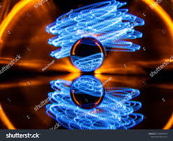 Creative Light Painting Technique Used Create Stock Photo 1228333549