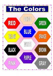 The Colors Esl Worksheet By Charmed One