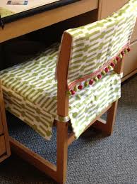 my roommate s mom made us these awesome desk chair covers she also made us pillows of the same pattern dorm chair covers dorm chairs desk chair covers