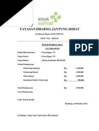 Kwitansi adalah tanda bukti transaksi penerimaan sejumlah uang. Contoh Bukti Pembayaran Rumah Sakit Pdf