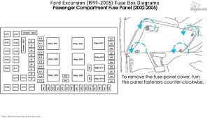 Here is a picture gallery about 2000 ford excursion wiring diagram complete with the description of the image, please find the image you need. Ford Excursion 1999 2005 Fuse Box Diagrams Youtube