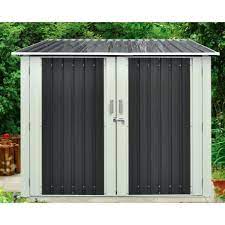 Abri velo exterieur pas cher. Abri 3 Velos 3 32m En Metal Anthracite Kit D Ancrage X Metal