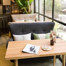 Fresh And Simple Coffee Shop Sofa Nordic Casual Cloth Art Cafe Dessert Shop Tea Shop Table And Chair Combin In 2020 Sofa Shop Coffee Shop Furniture Black Dining Chairs