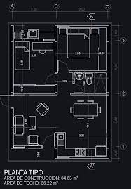 Es perfecto para hacer diseños precisos en 2d y 3d. Plano De Casa En Autocad Para Descargar Dwg Planos De Casas Planos De Casas Pequenas Planos Arquitectonicos De Casas