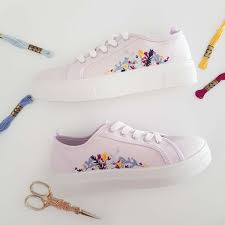 Collection by conniehola chen • last updated 2 days ago. Spring Floral Embroidery Shoes Free Embroidery Pattern For The Frills
