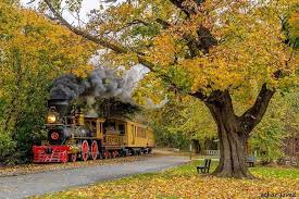 Pin By Athar Javed On Railway Autumn Scenery Train Steam
