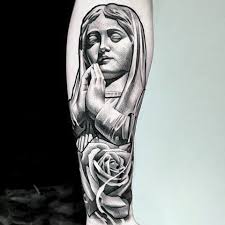 Best Black And Grey Forearm Tattoos 103 Best Black And Grey Tattoos In 2020 Cool And Unique Designs Mary Tattoo Virgin Mary Tattoo Black And Grey Tattoos
