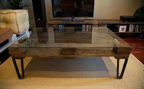Did your coffee cup stain your new diy glass coffee table? Diy Pallet Coffee Table With Glass Top