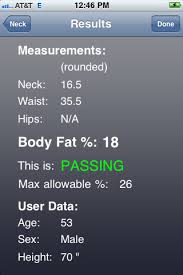 Us Army Apft And Body Fat Calculator Iphone App