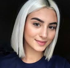 Pinterest Soowahn Silver Hair Short Dark Skin Blonde Hair Short White Hair