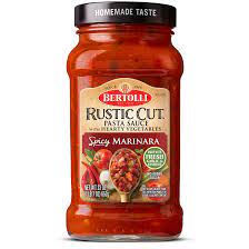 Bertolli Rustic Cut Spicy Marinara With Traditional Vegetables Sauce Bertolli